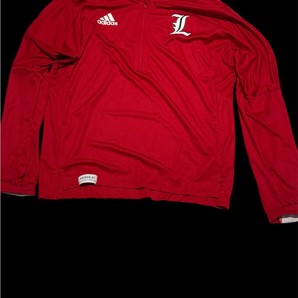 Adidas Red Zip-up with Louisville logo
